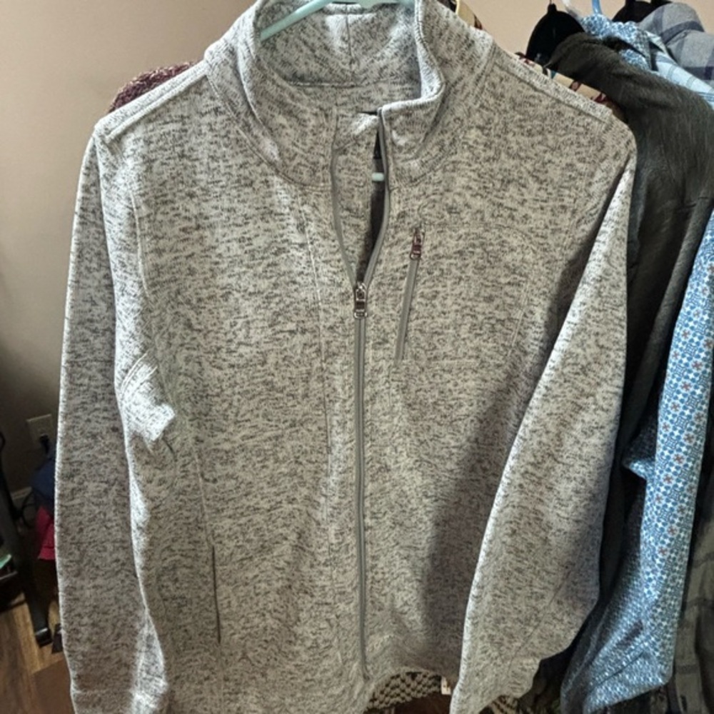 Marc New York performance jacket like sweatshirt w/ pockets black and white med